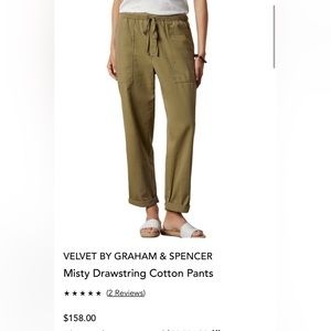 Misty cotton twill pant in Moss. Perfect for Spring/Summer. Roll up and go!